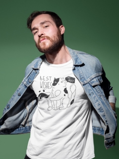 TRICOU BARBATI BEST WISHES OR NOT WHITE