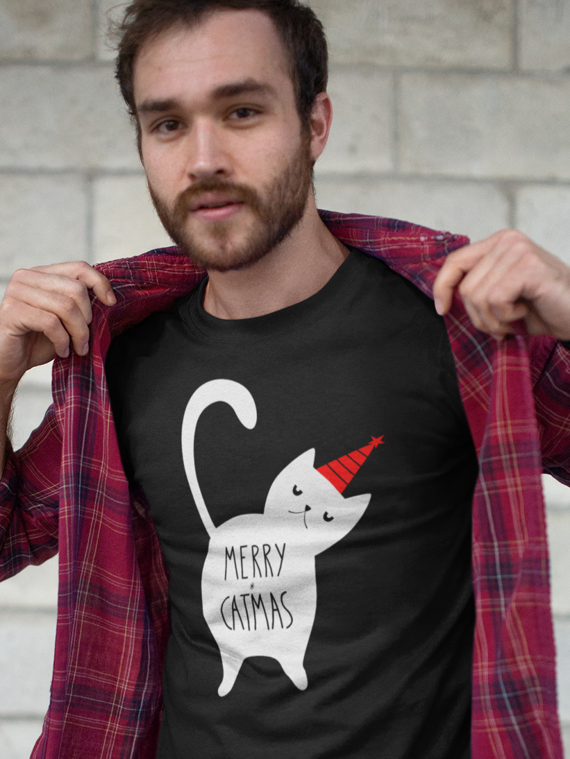 Tricou Bărbați Merry Catmas