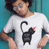 TRICOU BARBATI MERRY CATMAS WHITE