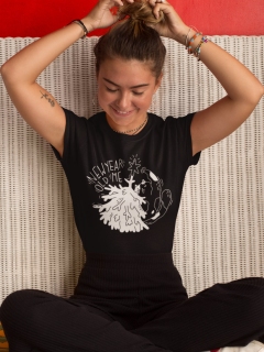 TRICOU DAMA NEW YEAR OLD ME BLACK