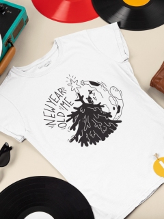 TRICOU DAMA NEW YEAR OLD ME WHITE