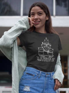 TRICOU DAMA TIS THE SEASON BLACK