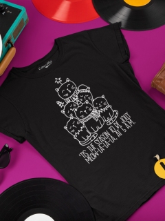 TRICOU DAMA TIS THE SEASON BLACK