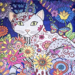 ESARFA CU PISICI ARTSY G