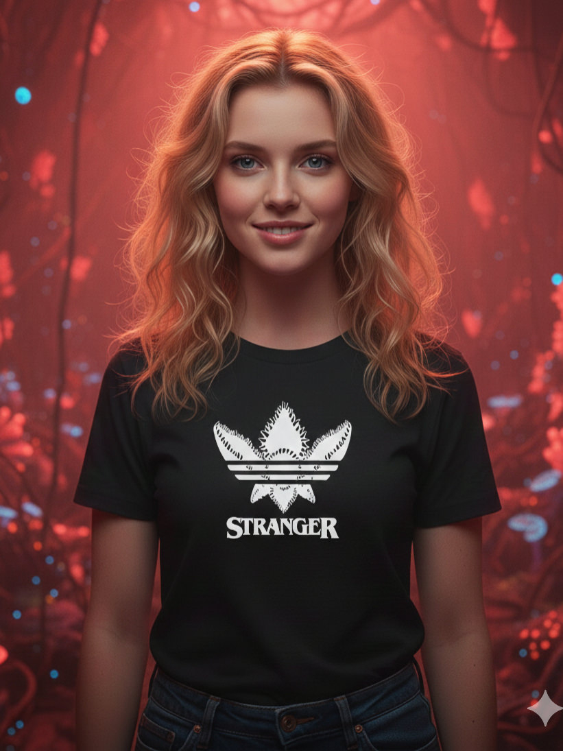 Tricou Adigorgon Stranger Things Negru